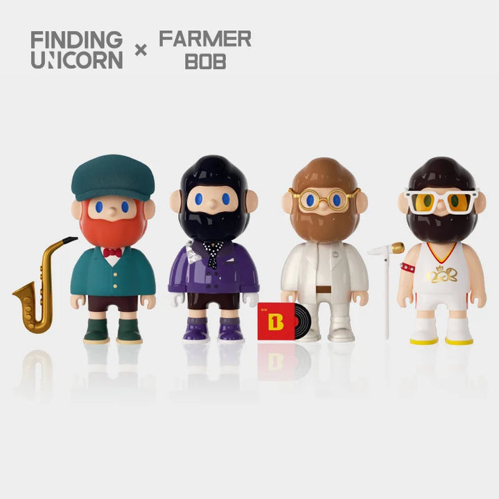 Farmer Bob 3男友bob三代盲盒色彩系列雨衣睡衣邮差骑士手办潮玩-Taobao Vietnam